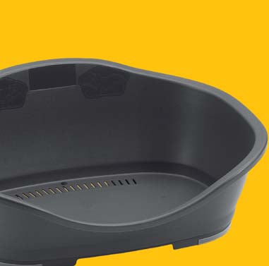 PET BED 56*42*24CM "SLEEPER 1" DARK GREY