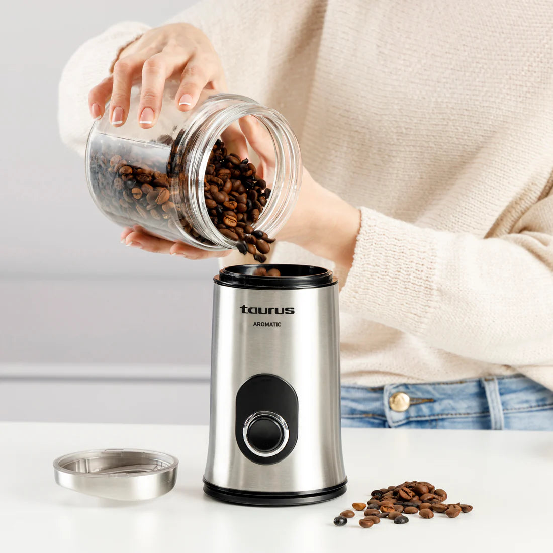 TAURUS COFFEE GRINDER 50G 150W STAINLESS STEEL