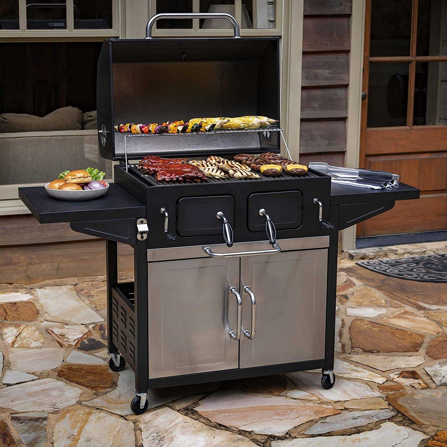 CharBroil American Gourmet Cabinet Charcoal Grill 21302117