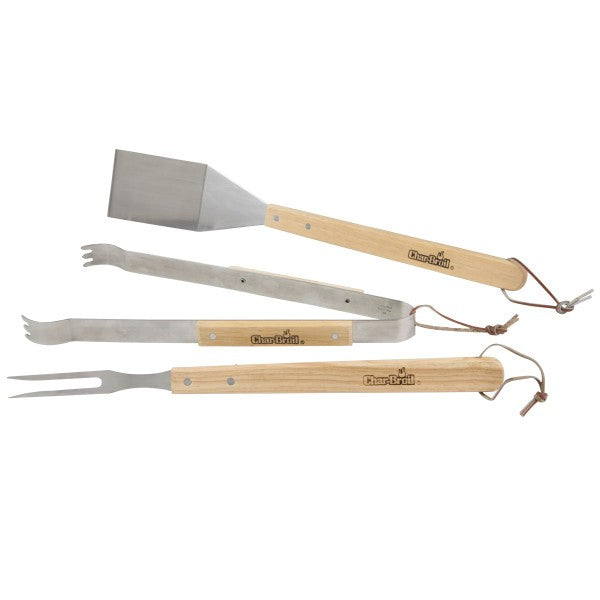 CharBroil Hardwood 3-Piece Tool Set 3185321 - Home & Beyond