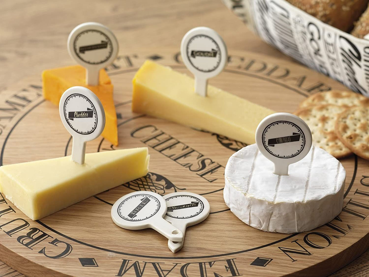 CreativeTops Set of 6 Gourmet Ceramic Cheese Markers