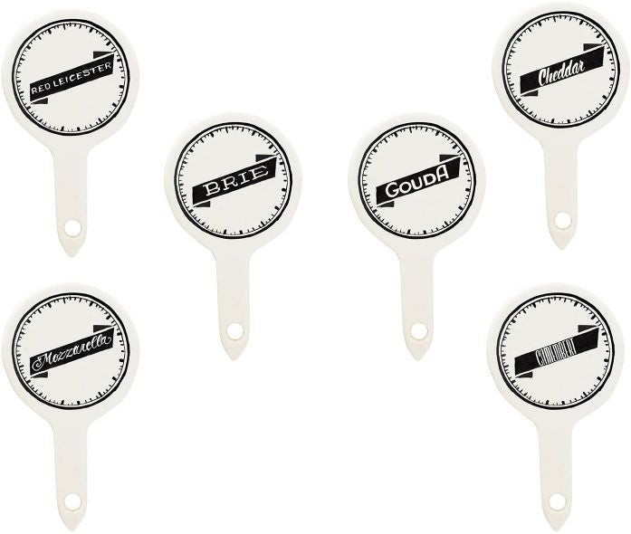 CreativeTops Set of 6 Gourmet Ceramic Cheese Markers