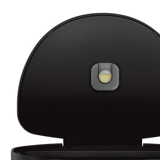 Simplehuman Semi round pedal bin, with liner rim, Black 45L