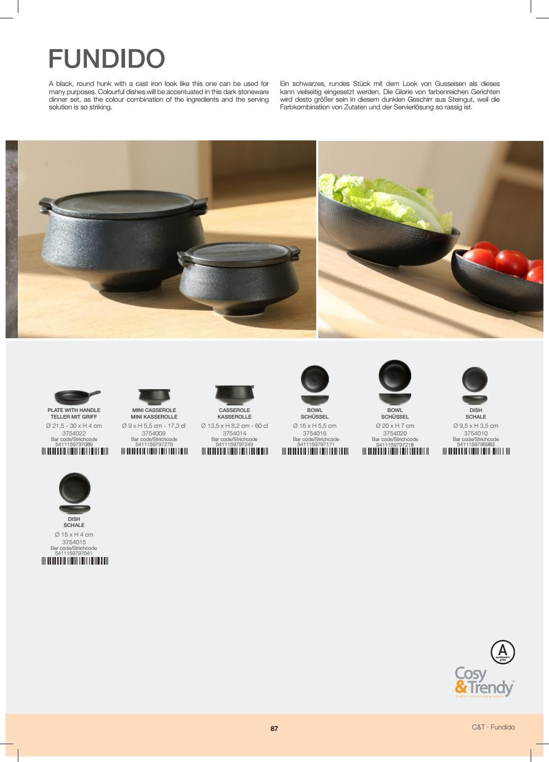 Cosy Trendy Fundido Mini Stew D9xH5.5cm