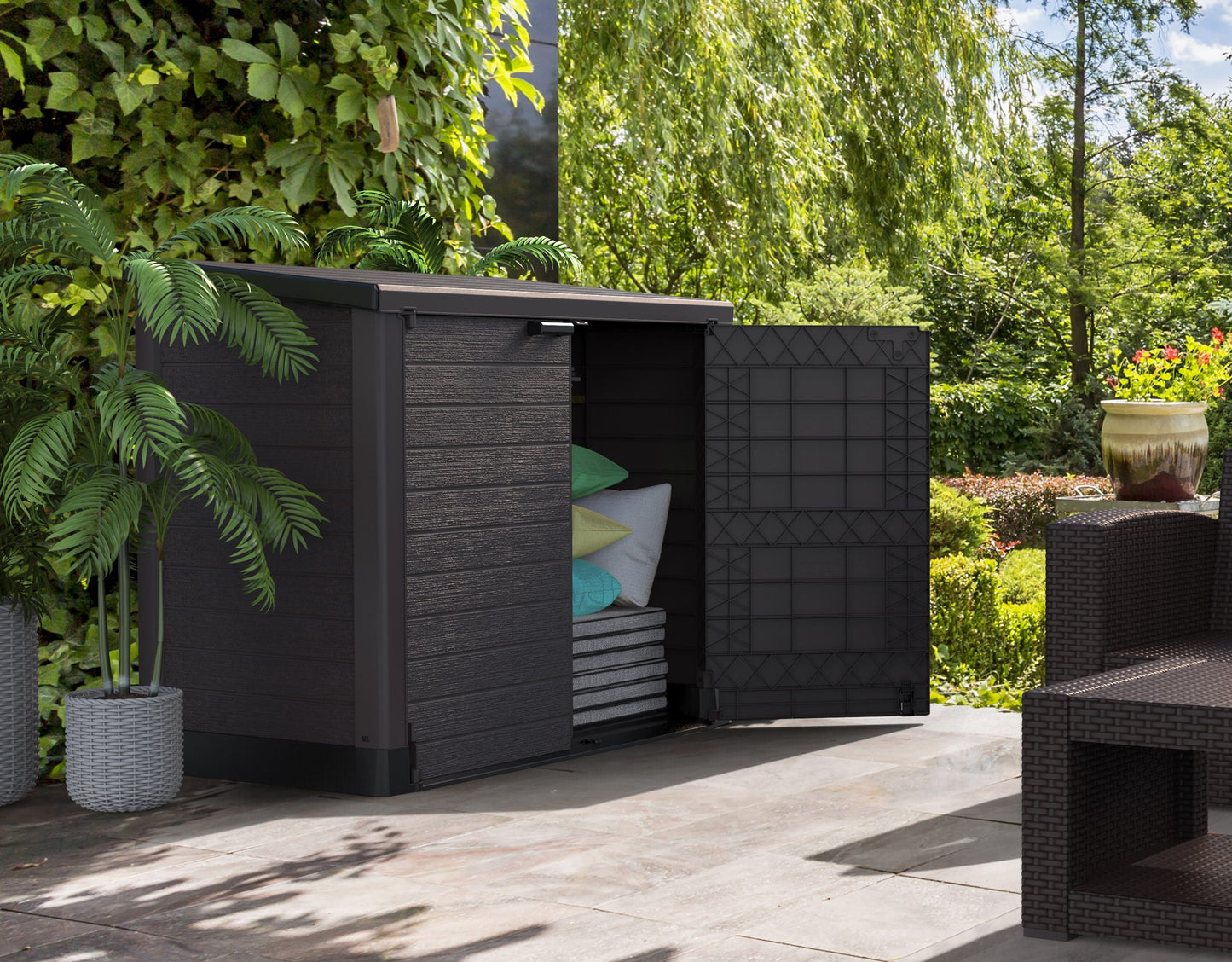 DURABOX STOREAWAY SHED 1200L FLAT LID