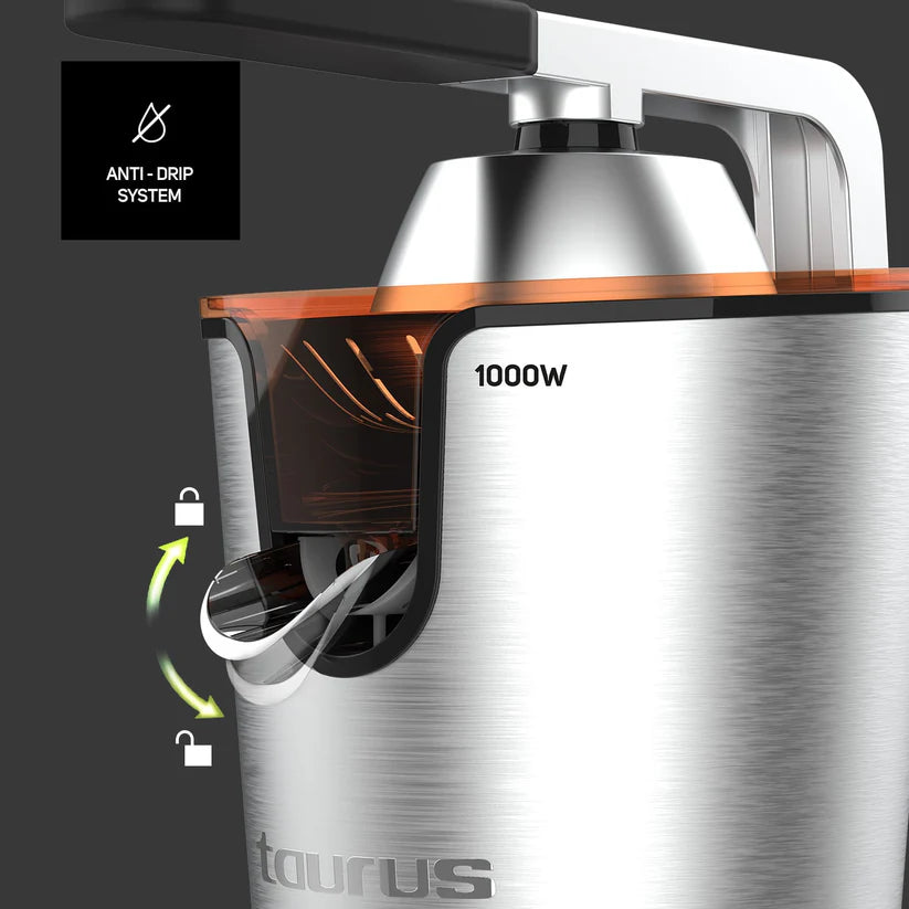 TAURUS JUICER 1000W 650ML STAINLESS STEEL