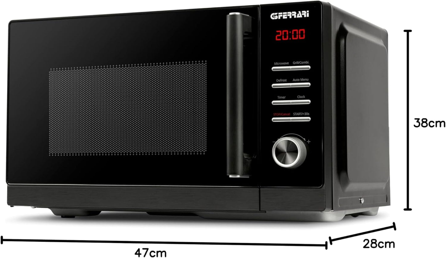 G3Ferrari SaporMio 25L" Combination Microwave 800 W Grill 1000 W LED Display Timer Black