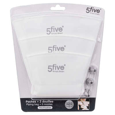 5Five Reusable Fabric Piping Bag X3  179751