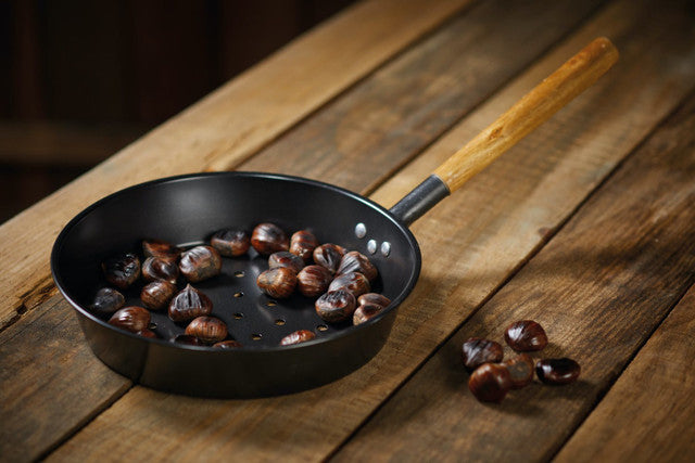 KitchenCraft Carbon Steel Chestnut / BBQ Pan