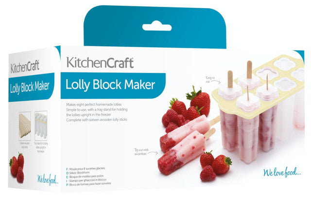 KitchenCraft Set of 8 Deluxe Lolly Makers