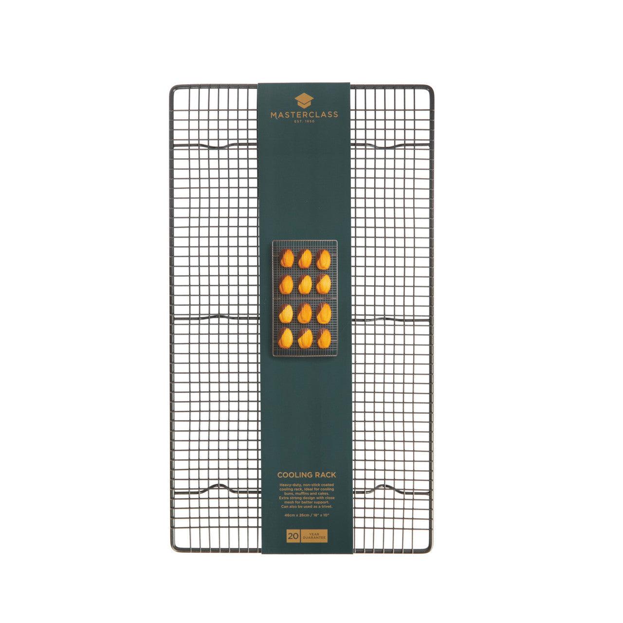 KITCHENCRAFT MasterClass Non-Stick Cooling Tray, 46cm x 26cm