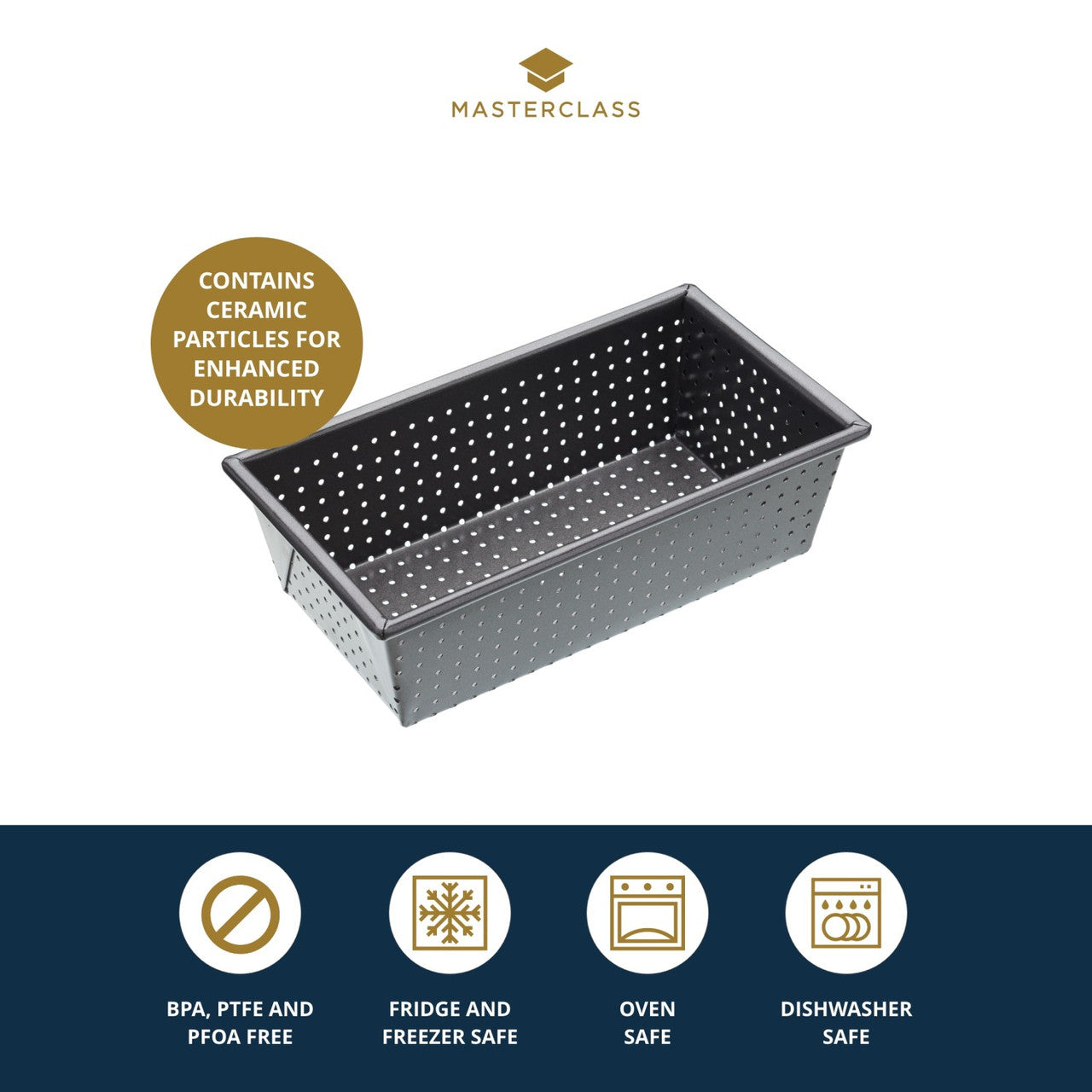 KitchenCraft MasterClass Crusty Bake 2lb Non-Stick Loaf Pan