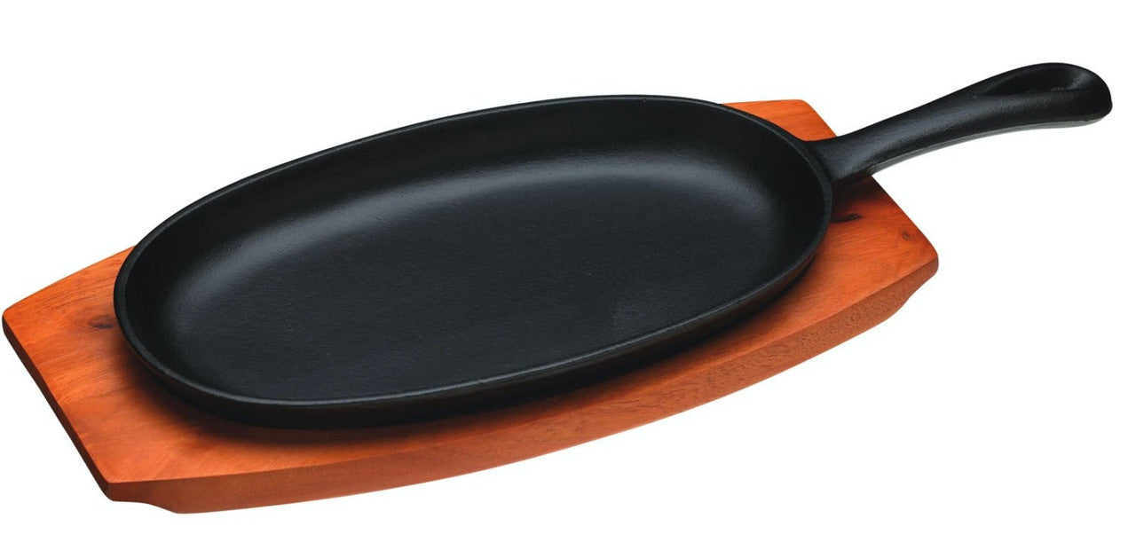 KitchenCraft World of Flavours Oriental Iron Sizzle Platter