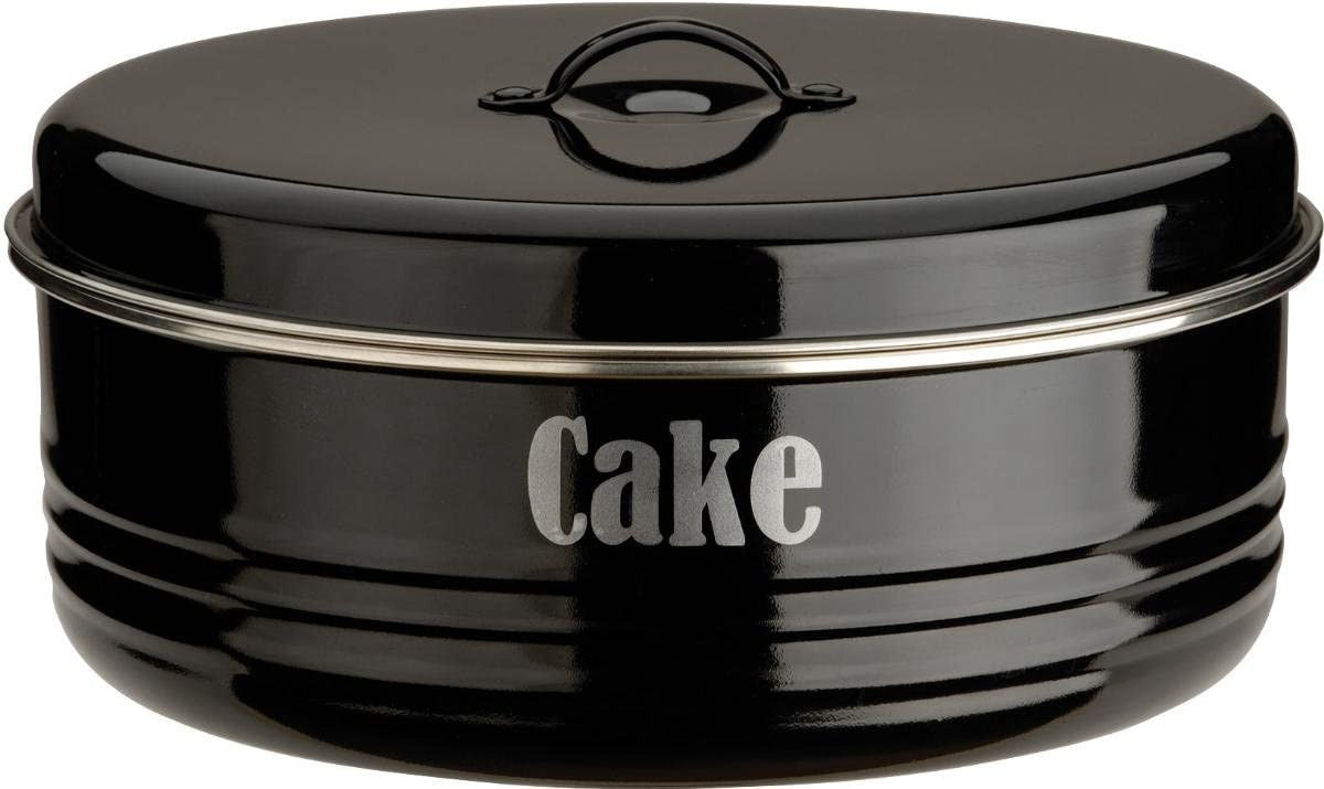 Kilner Typhoon Black Cake Tin, 4.5-Quart Capacity
