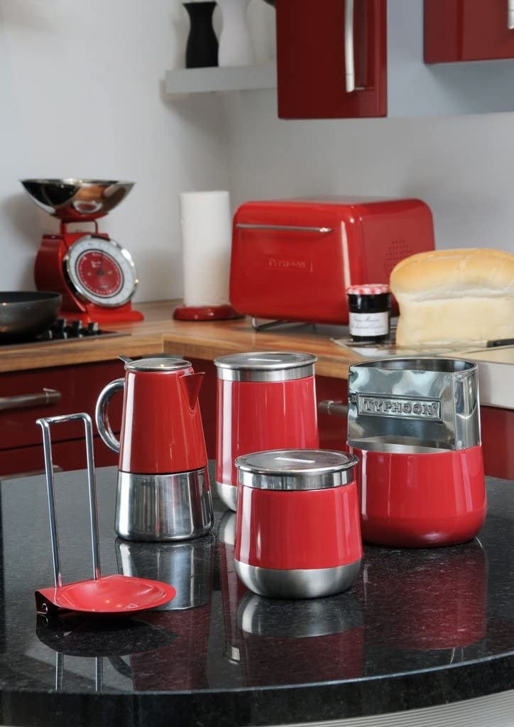 Kilner Typhoon Novo Large Storage Canister, Red, Steel 1400704