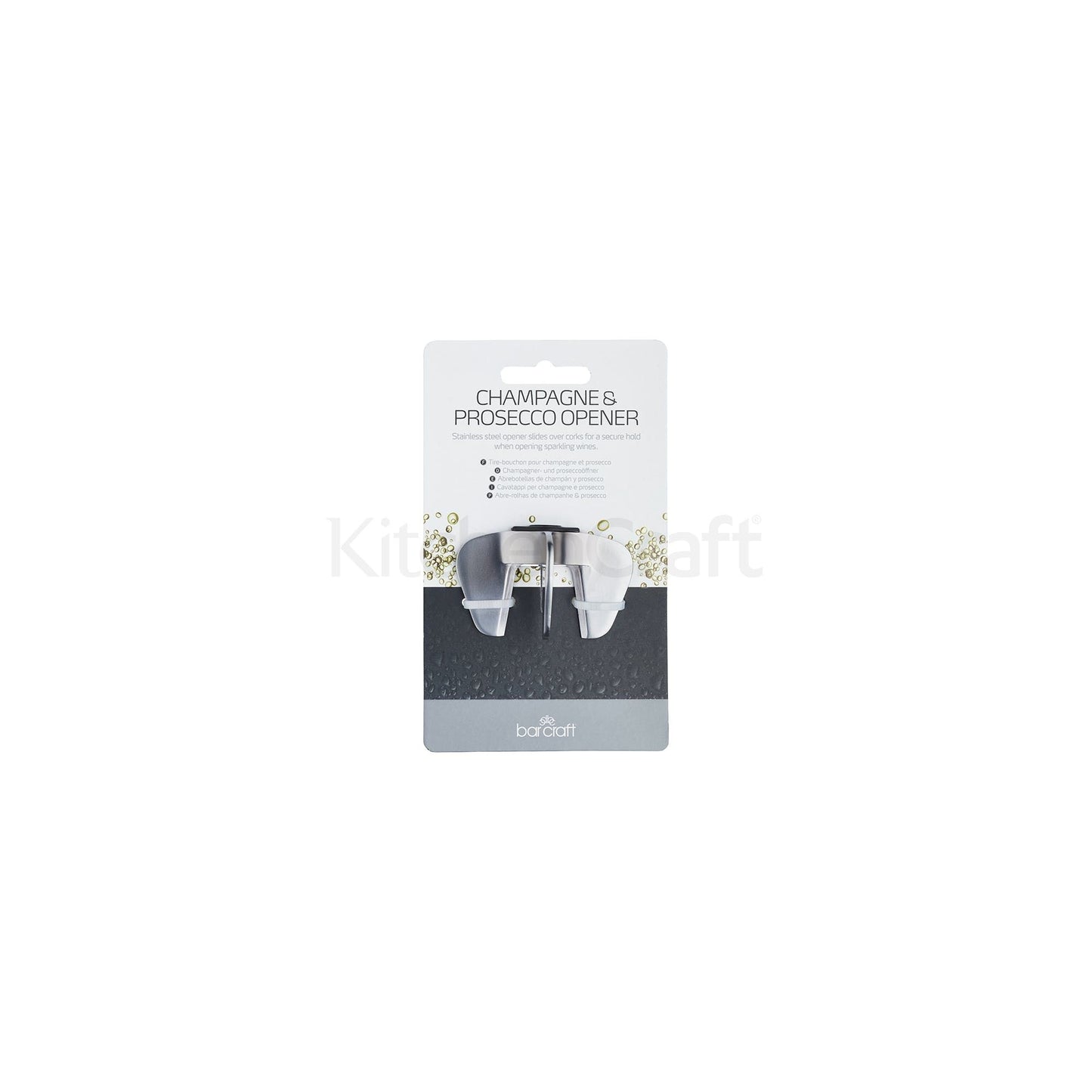 KitchenCraft BarCraft Champagne and Prosecco Opener BCCHAMOP