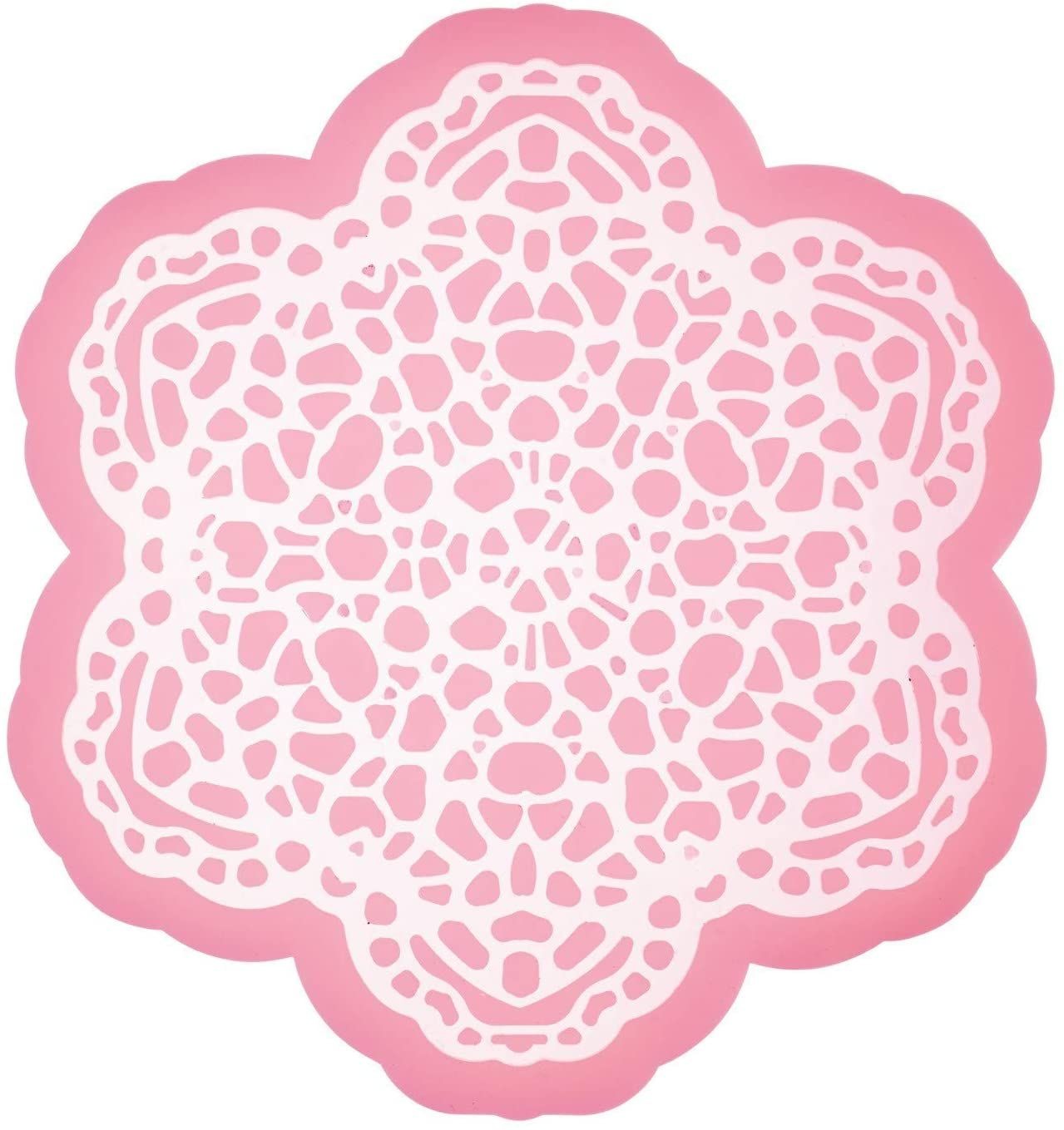 KitchenCraft SDI Floral Round 9cm Silicone, Pink, 9 x 12 x 16 cm