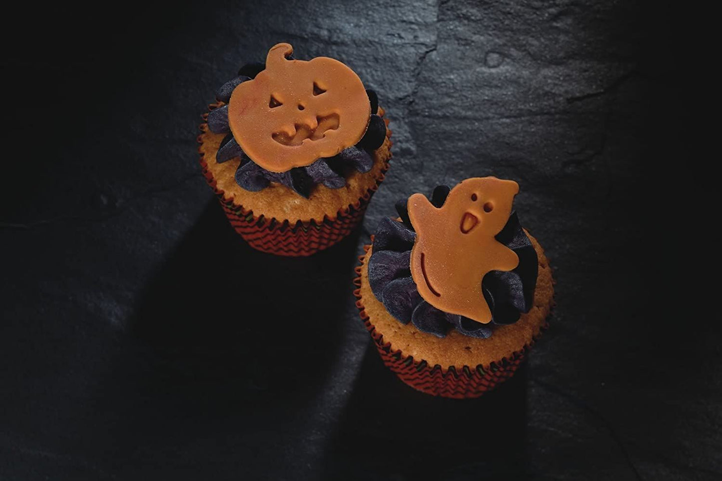 KitchenCraft Spookily Does It Assorted Halloween Cookie/ Sugarcraft Plunger Cutters, Set of 4 SPKYFC4PC