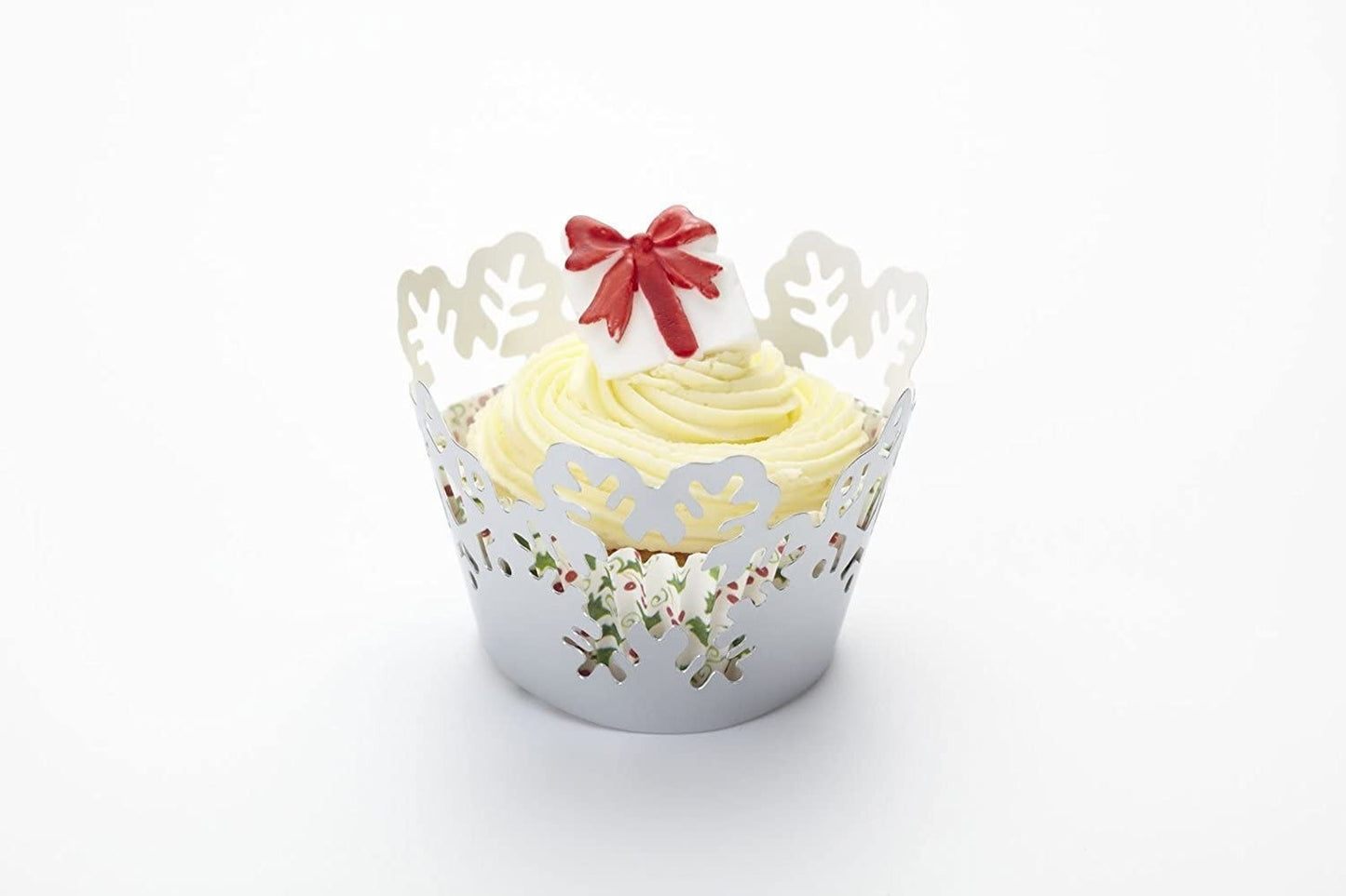 KitchenCraft Stainless Sweetly Does It Cupcake Shaped Cookie Cutters, Set of 3 KCCUTCUP3PC