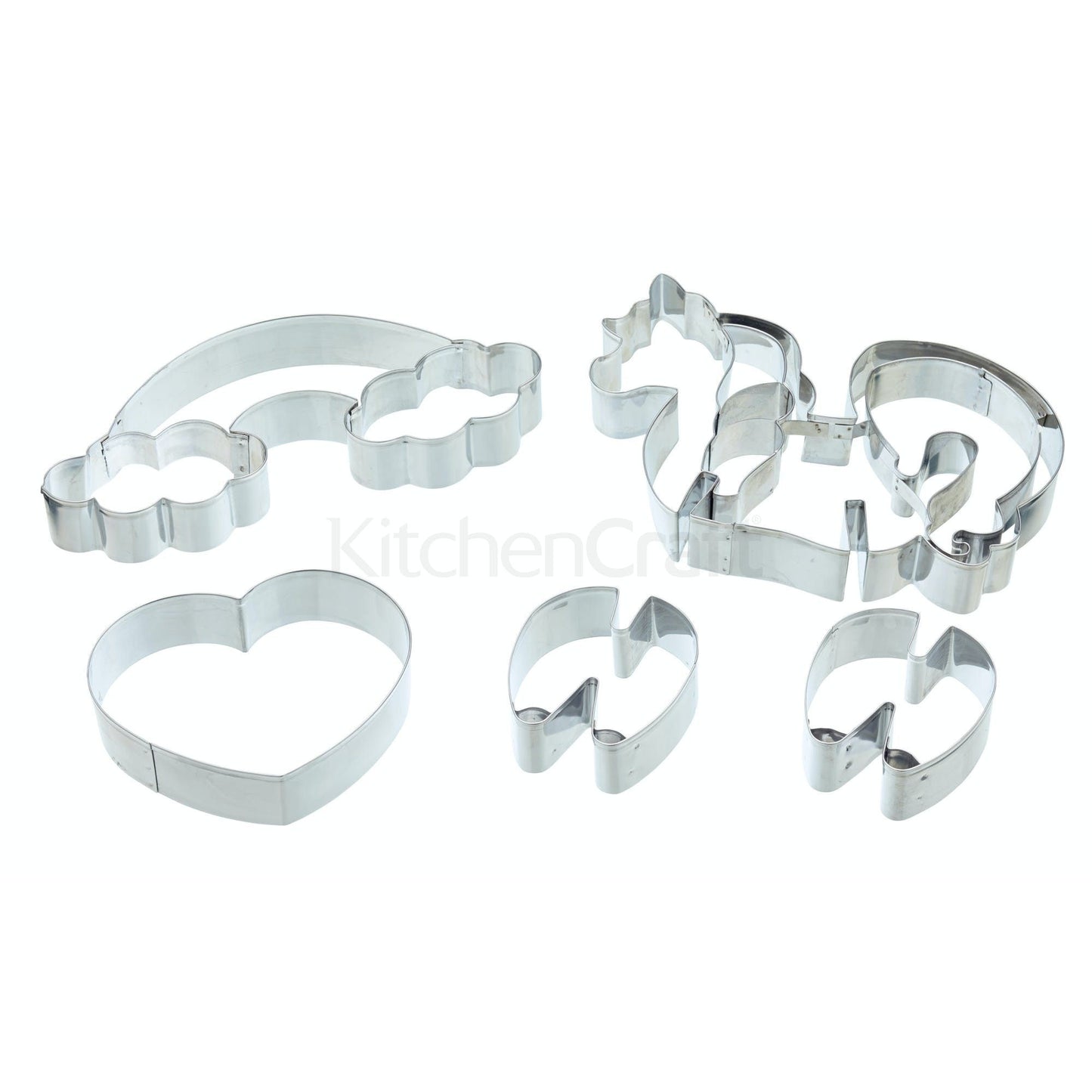 KitchenCraft Sweetly Does It 3D Unicorn Cookie Cutters SDICCUNICORN