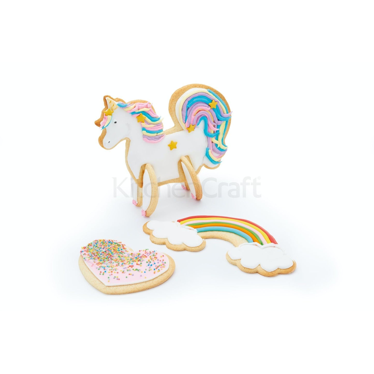 KitchenCraft Sweetly Does It 3D Unicorn Cookie Cutters SDICCUNICORN