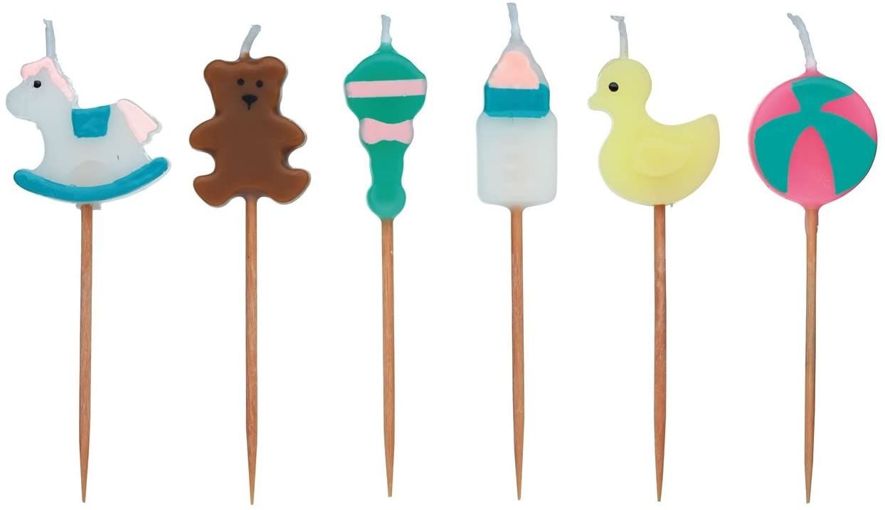 KitchenCraft Sweetly Does It Baby Shower/New Baby Themed Candles SDIBABYCAND