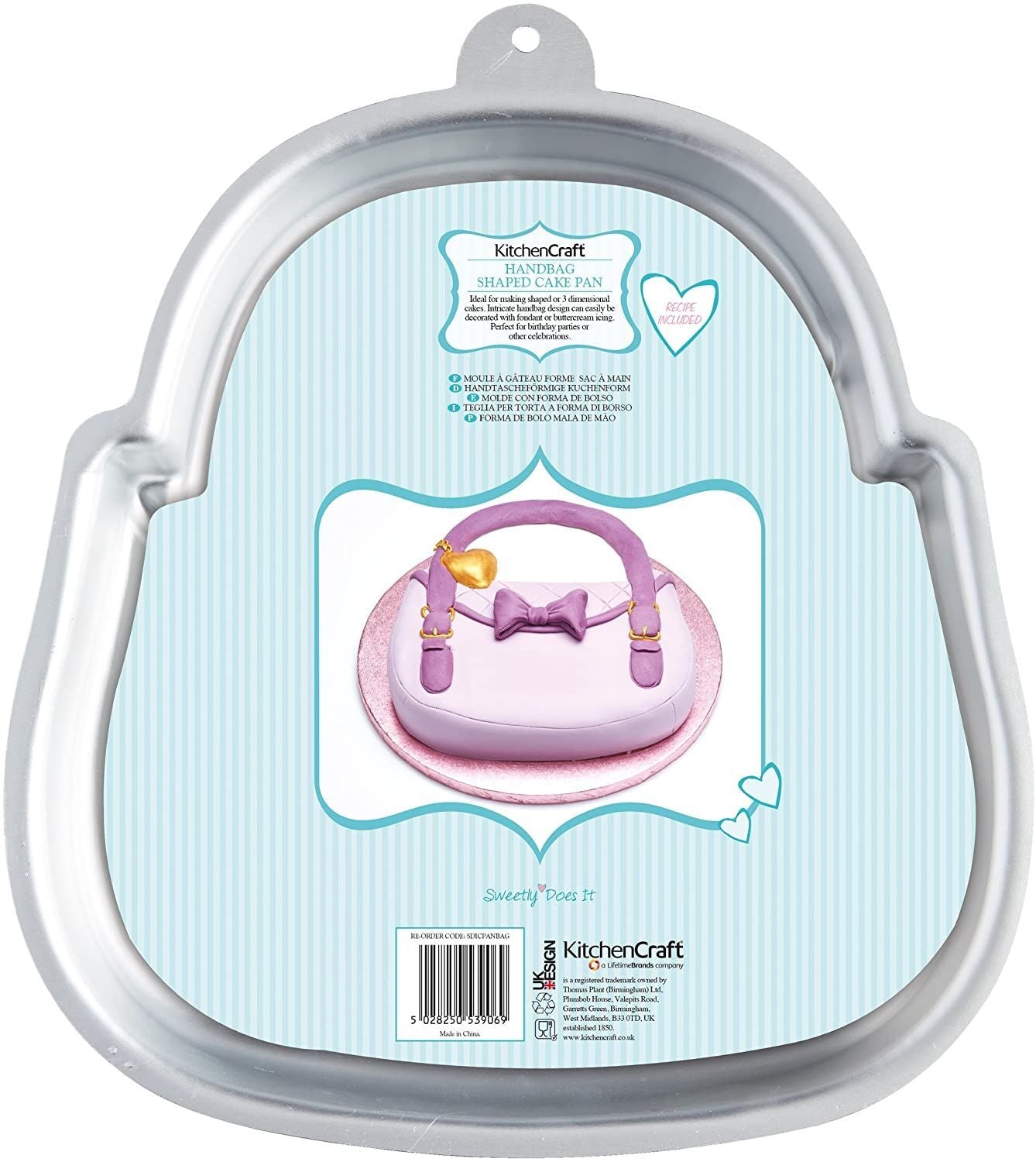KitchenCraft Sweetly Does It Handbag Shaped Cake Pan SDICPANBAG