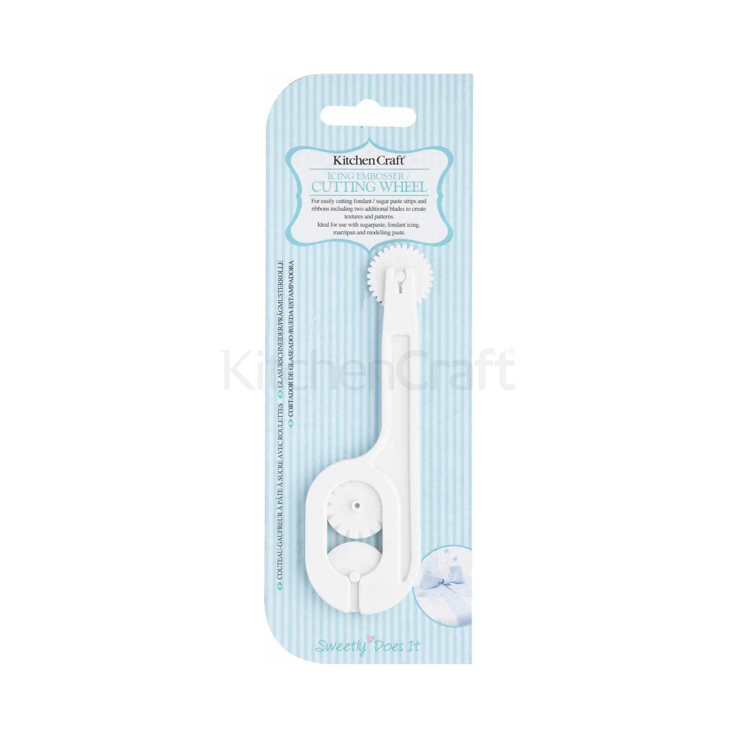 KitchenCraft Sweetly Does It Icing Embosser / Cutting Wheel KCFCW