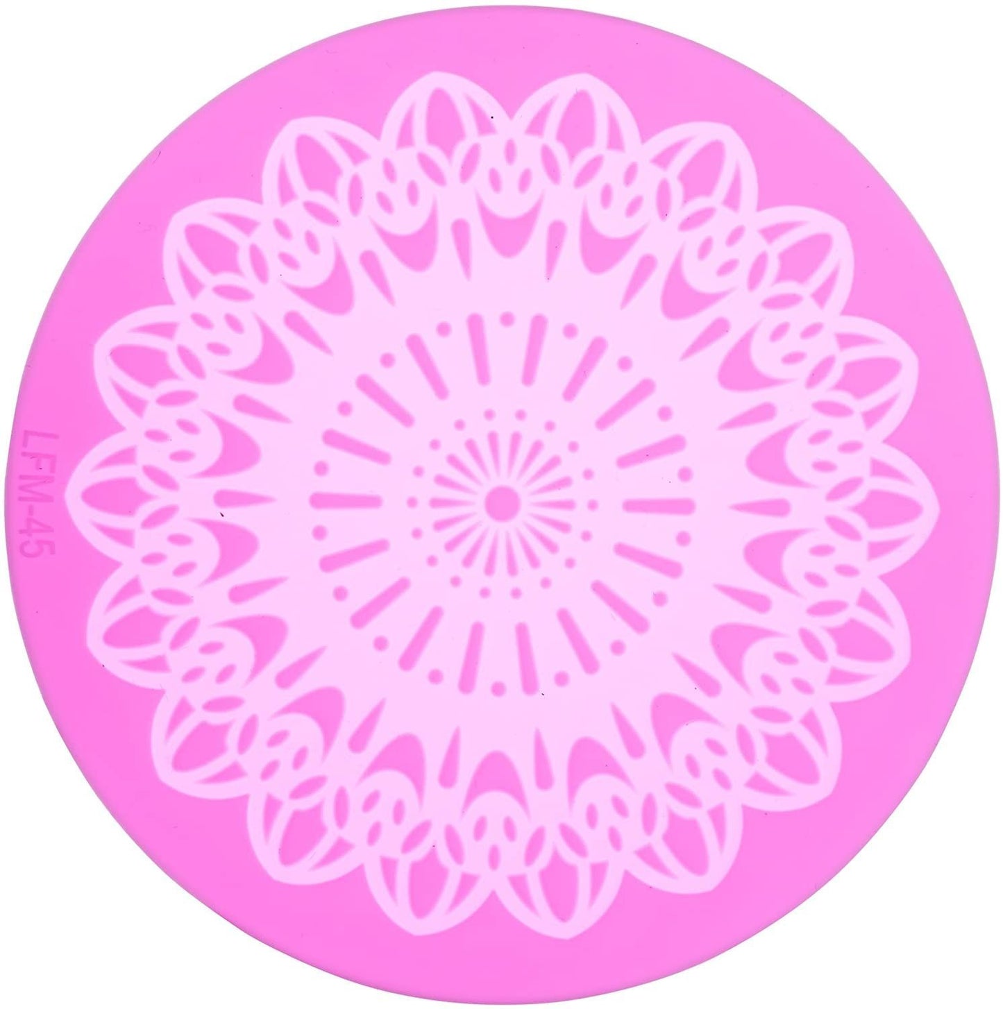 KitchenCraft Sweetly Does It Silicone Spiral Lace Icing Mould, Pink SDILACEMAT07