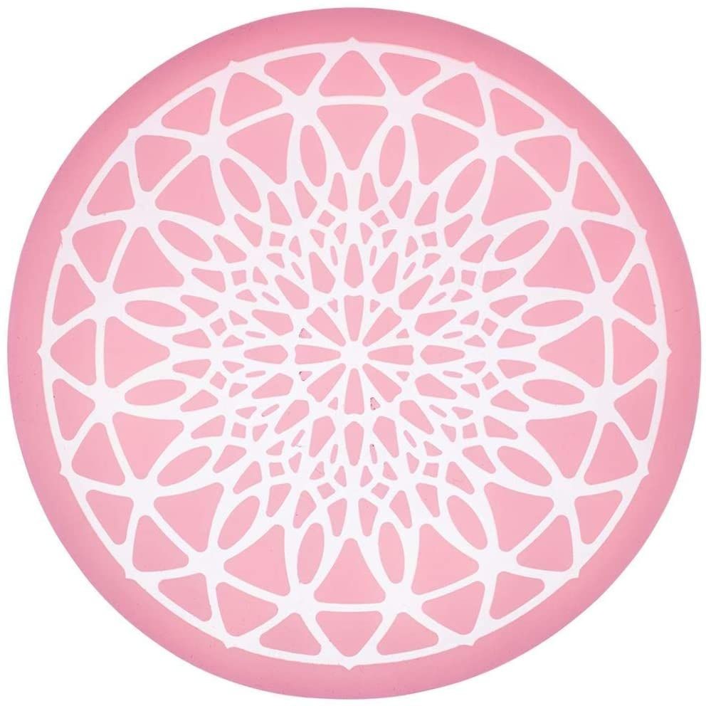 KitchenCraft Sweetly Does It Sugar Lace Mat - Round Geometric - 9cm SDILACEMAT10