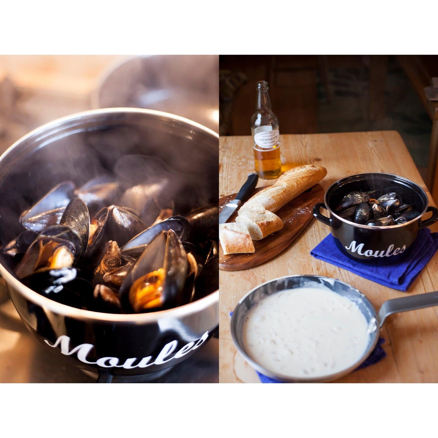 KitchenCraft World of Flavours Mediterranean Standard Mussels Pot KCMPMED