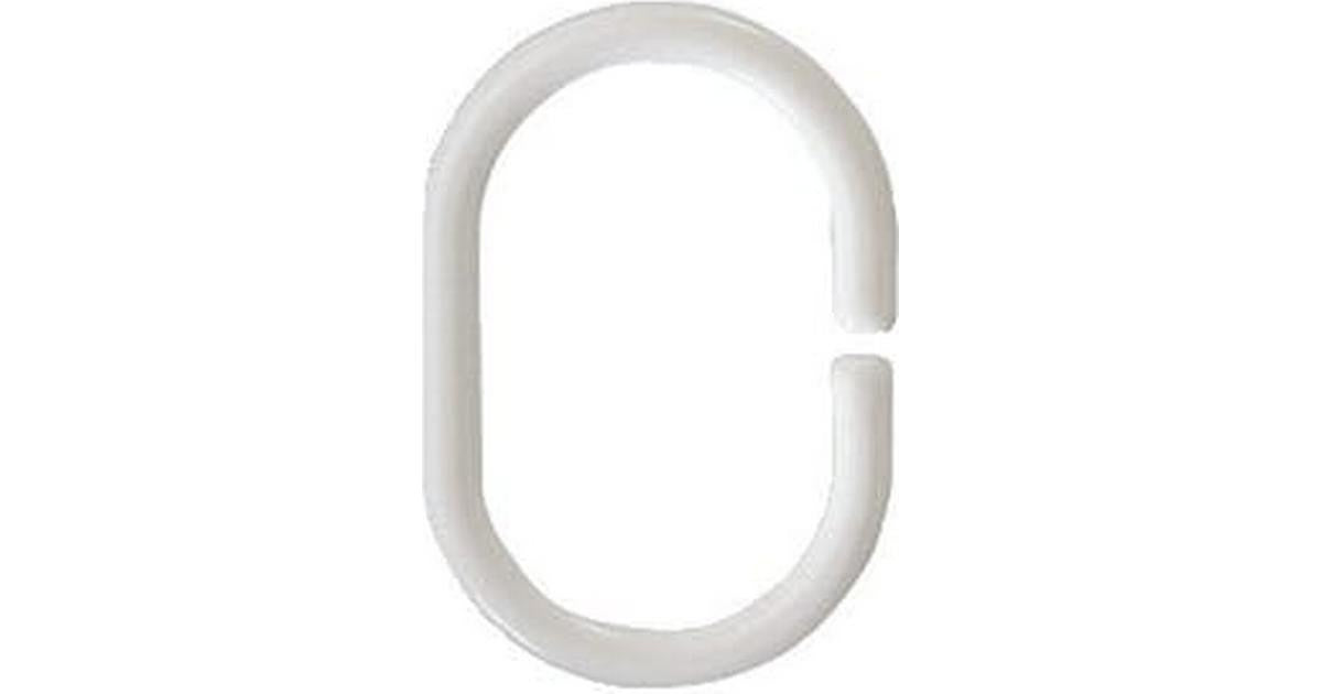 Kleine Wolke shower curtain hook White 12Pcs Per Pack - Home & Beyond