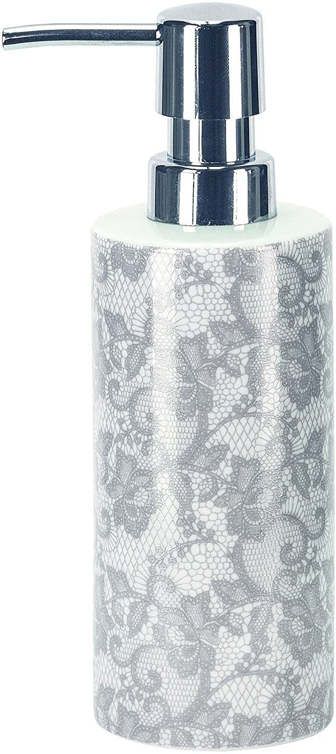 Kleine Wolke Spitze Porcelain Soap Dispenser Silver - Home & Beyond