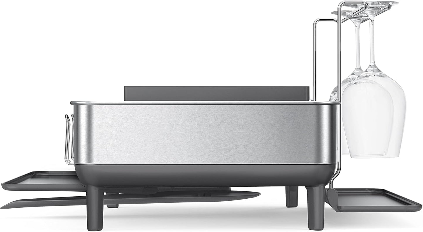 Simplehuman Large Capacity Dish Drying Rack With Stainless Steel Frame