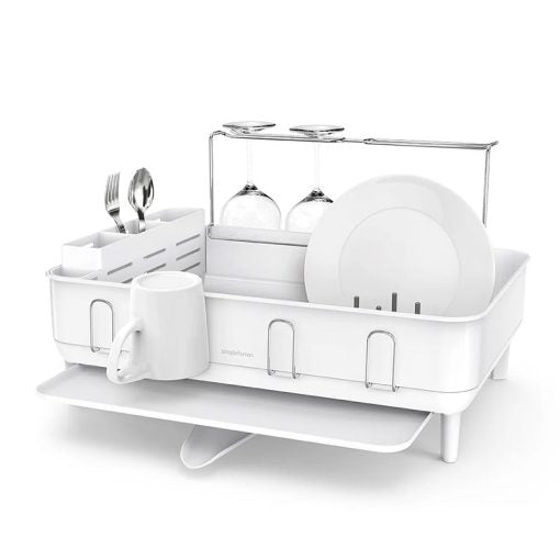Simplehuman Large Capacity Dish Drying Rack With Stainless Steel Frame