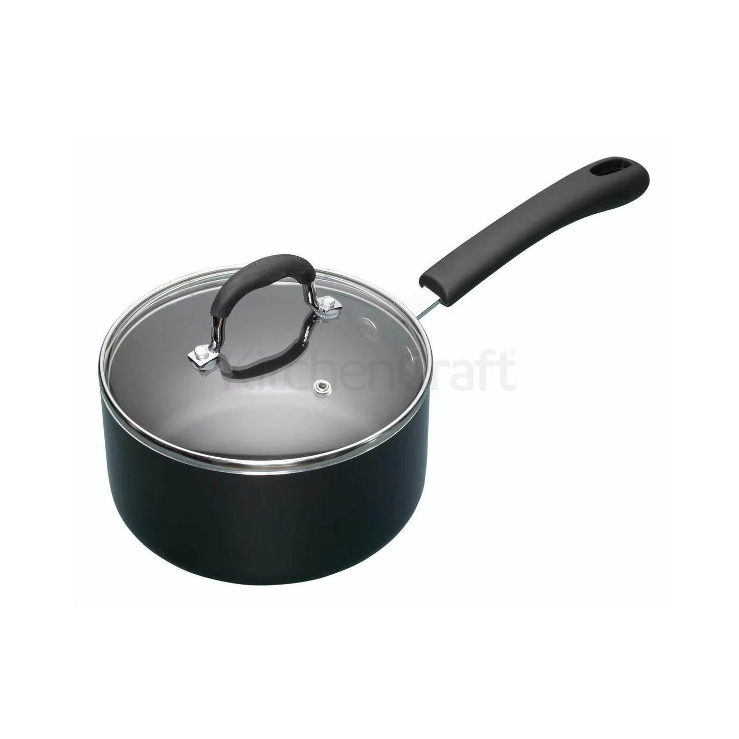 KitchenCraft - MasterClass Non-Stick Heavy Duty 18cm Saucepan KCMCSAUPAN18 - Home & Beyond