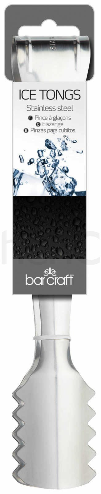 KitchenCraft BarCraft Stainless Steel Ice Serving Tongs KCBCTONGS