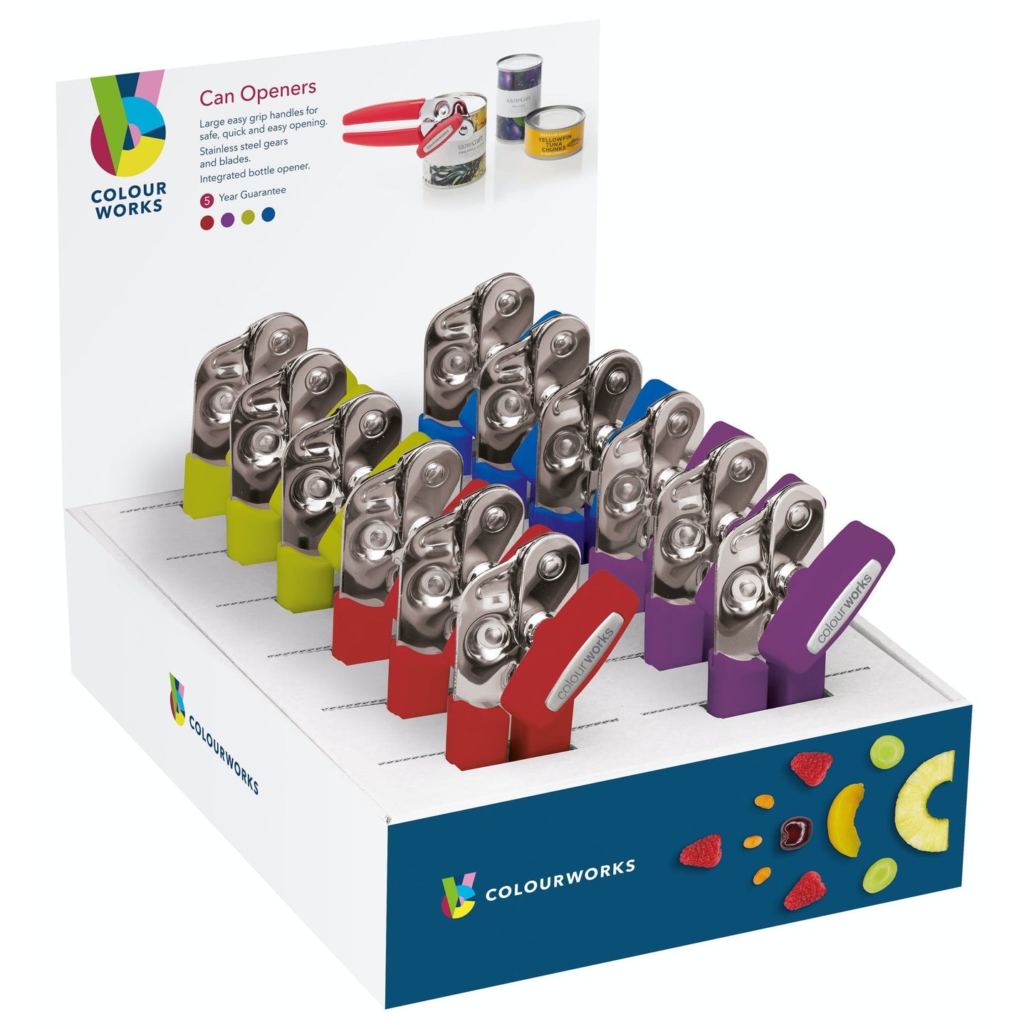 KitchenCraft Colourworks Can Openers CWCANDISP12 - Home & Beyond