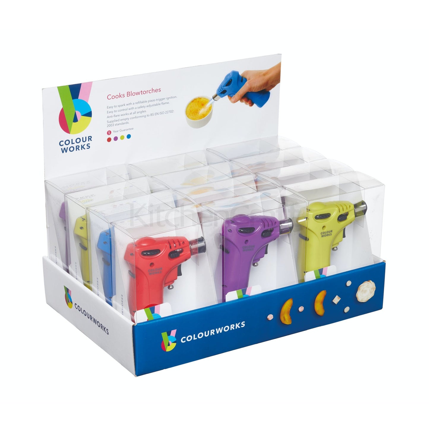 KitchenCraft Colourworks Cook's Blowtorche CWBTDISP - Home & Beyond