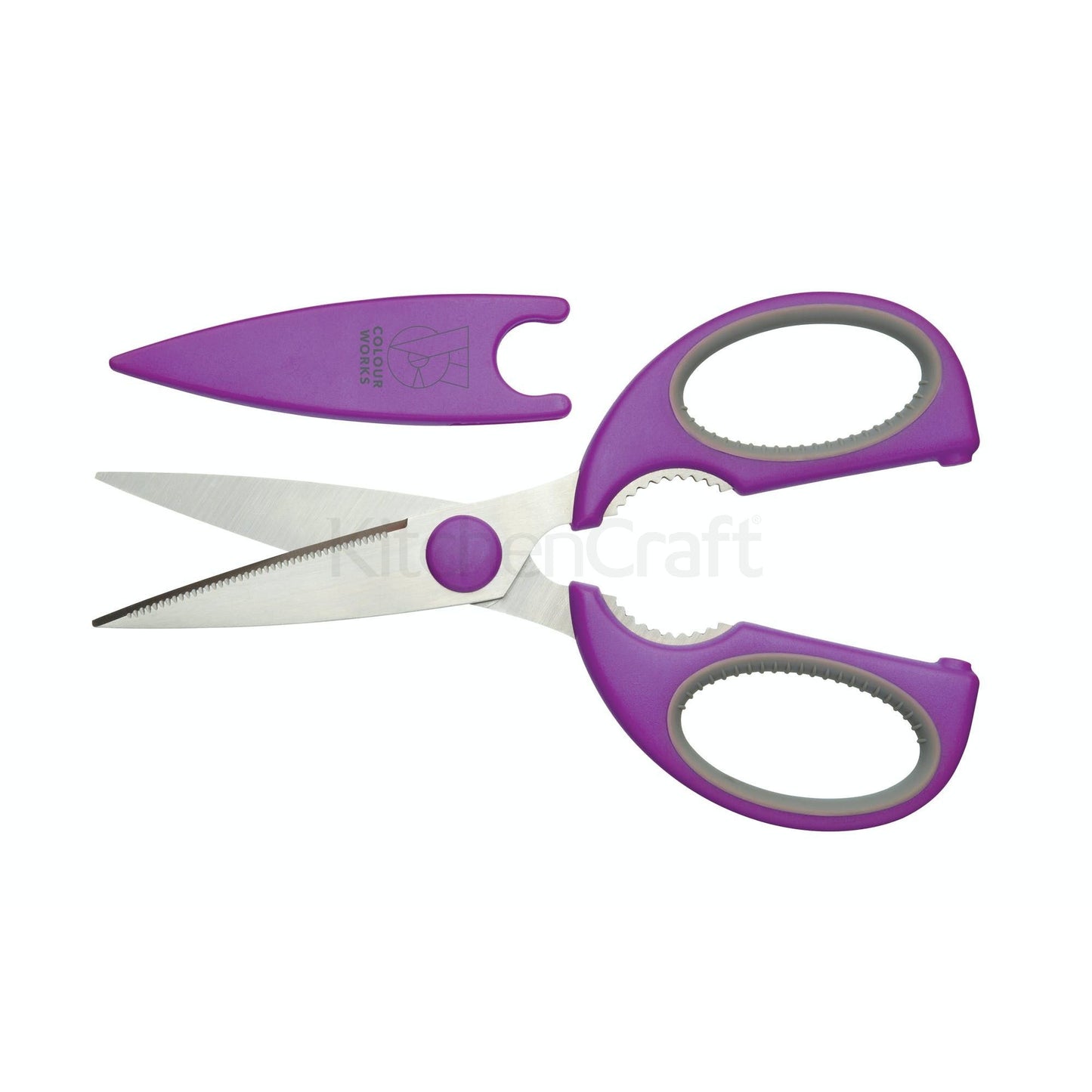 KitchenCraft Colourworks Kitchen Scissors CWSCIDISP24 - Home & Beyond