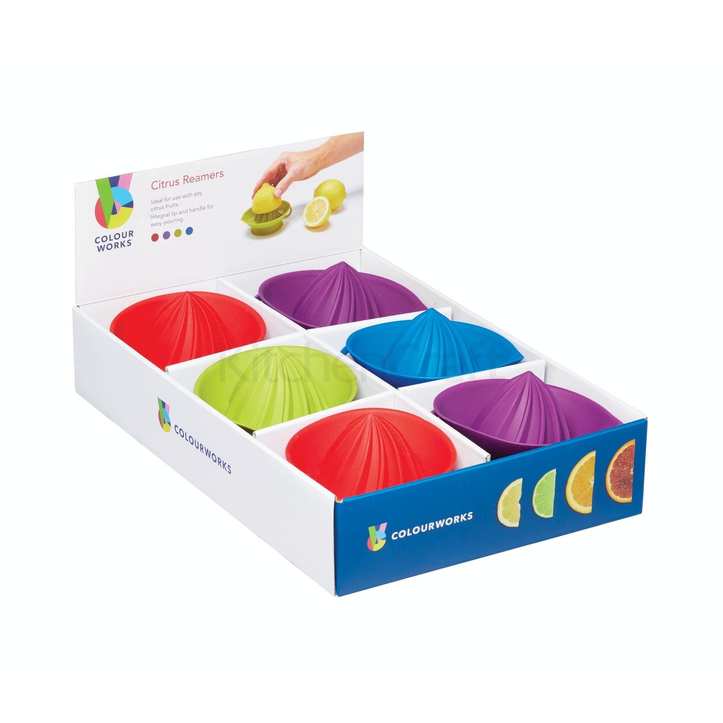 KitchenCraft Colourworks Silicone Mini Citrus Juicers CWCITRUSDISP12 - Home & Beyond