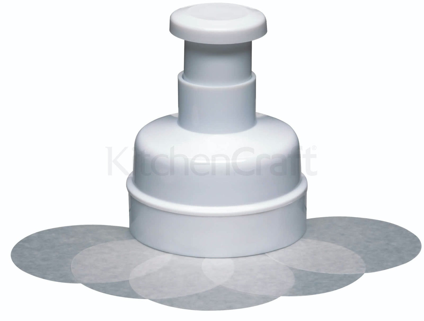 KitchenCraft Hamburger Maker With 100 Wax Discs KCBPRESS