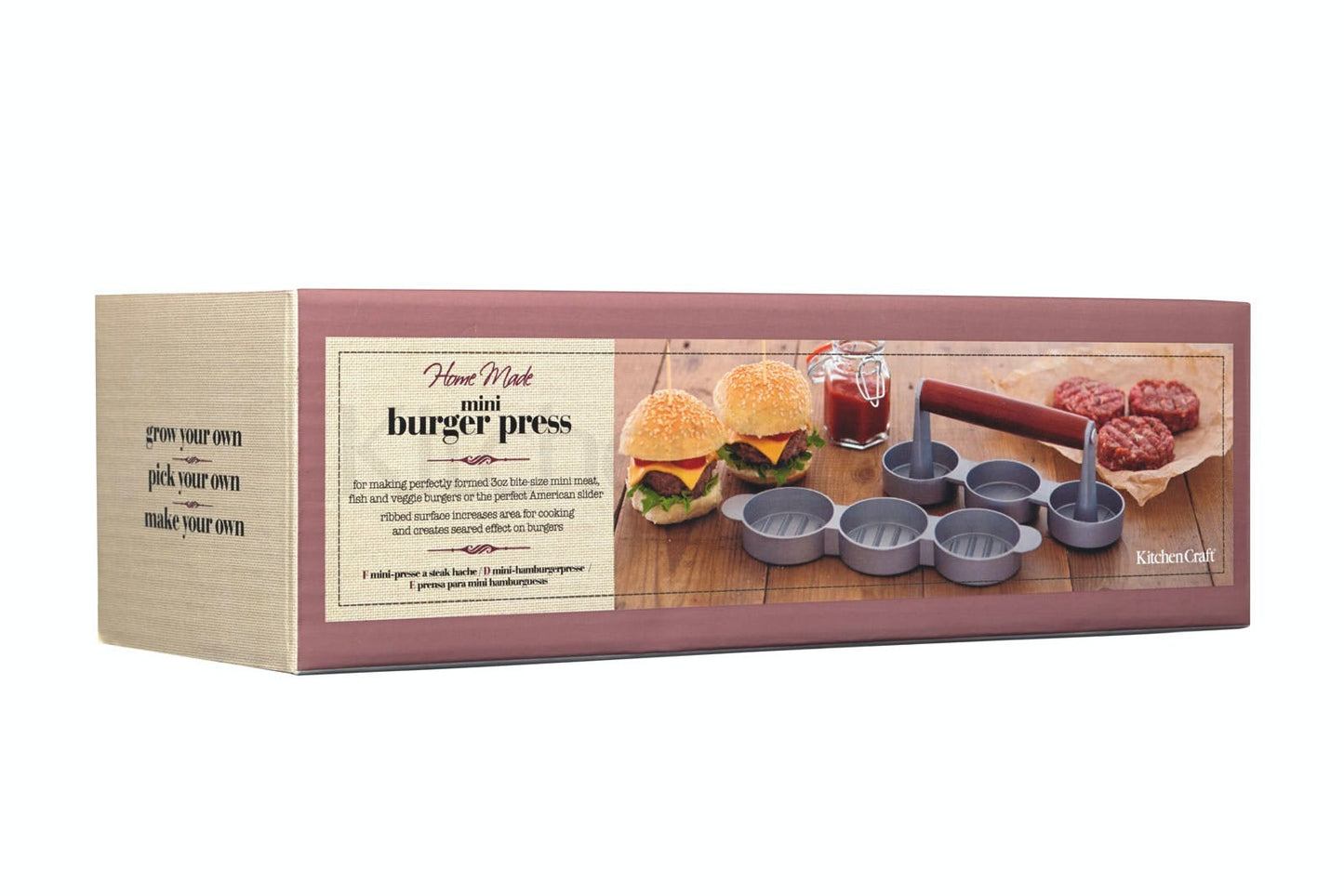 KitchenCraft Home Made Mini Burger Press KCHMMINIPRESS