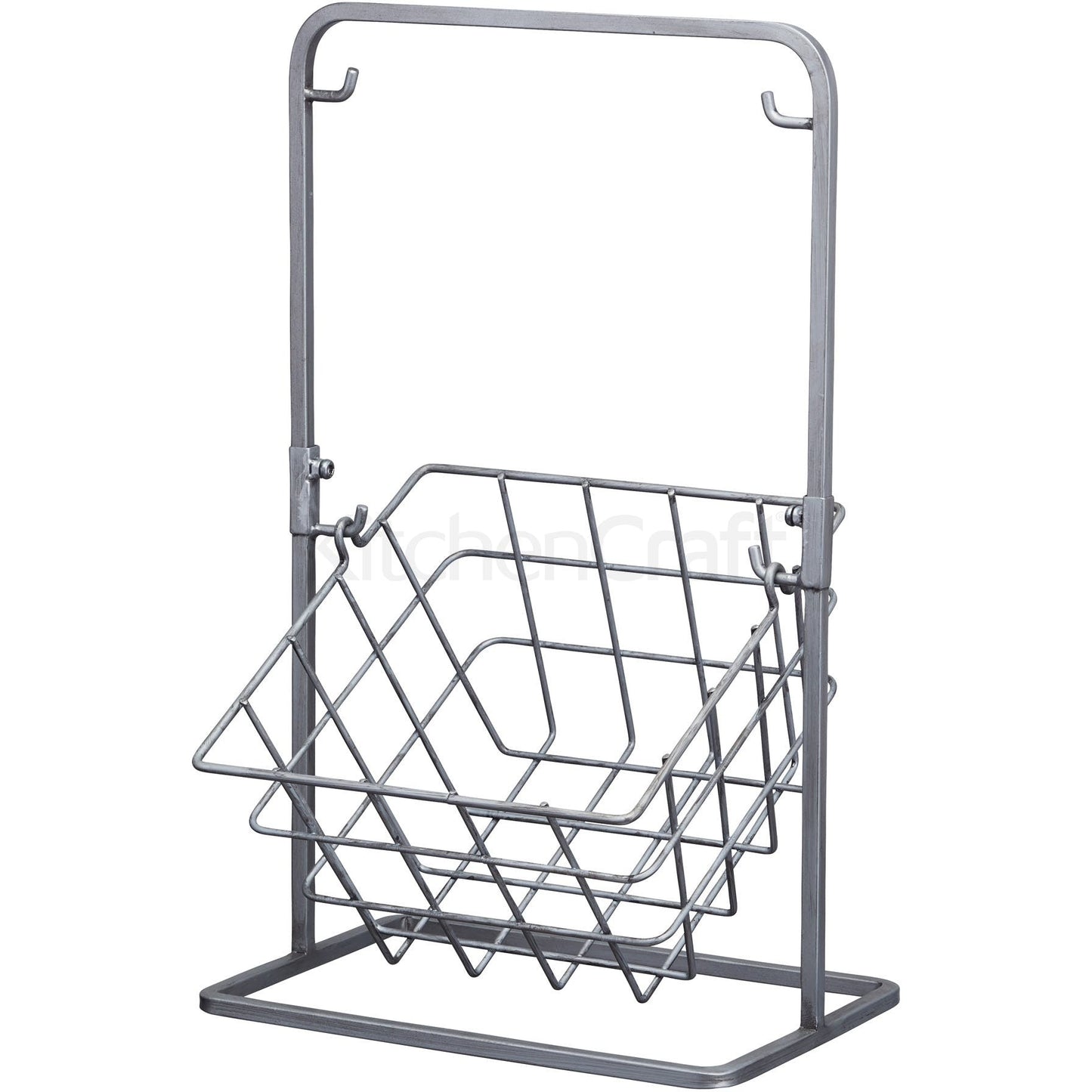 KitchenCraft Industrial Kitchen 2 Tier Distressed Paintwork Industrial Style Wire Storage Baskets IND2TBASKET