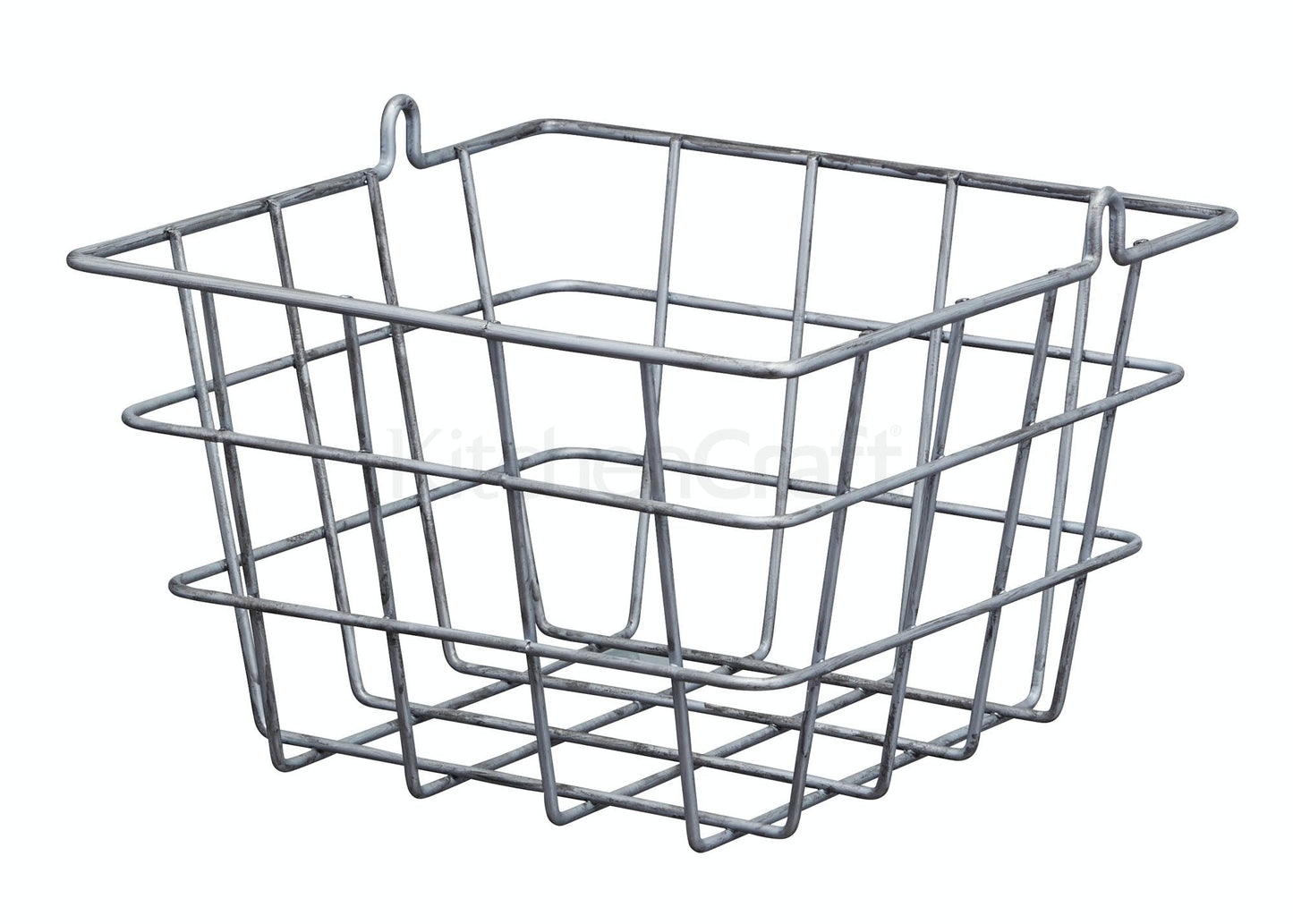KitchenCraft Industrial Kitchen 2 Tier Distressed Paintwork Industrial Style Wire Storage Baskets IND2TBASKET