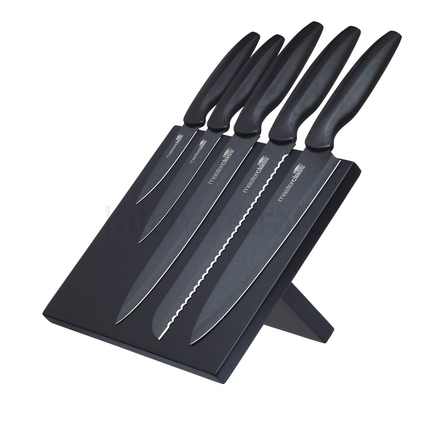 KitchenCraft MasterClass Agudo 5 Piece Knife Set with Storage Stand MCKNB55 - Home & Beyond