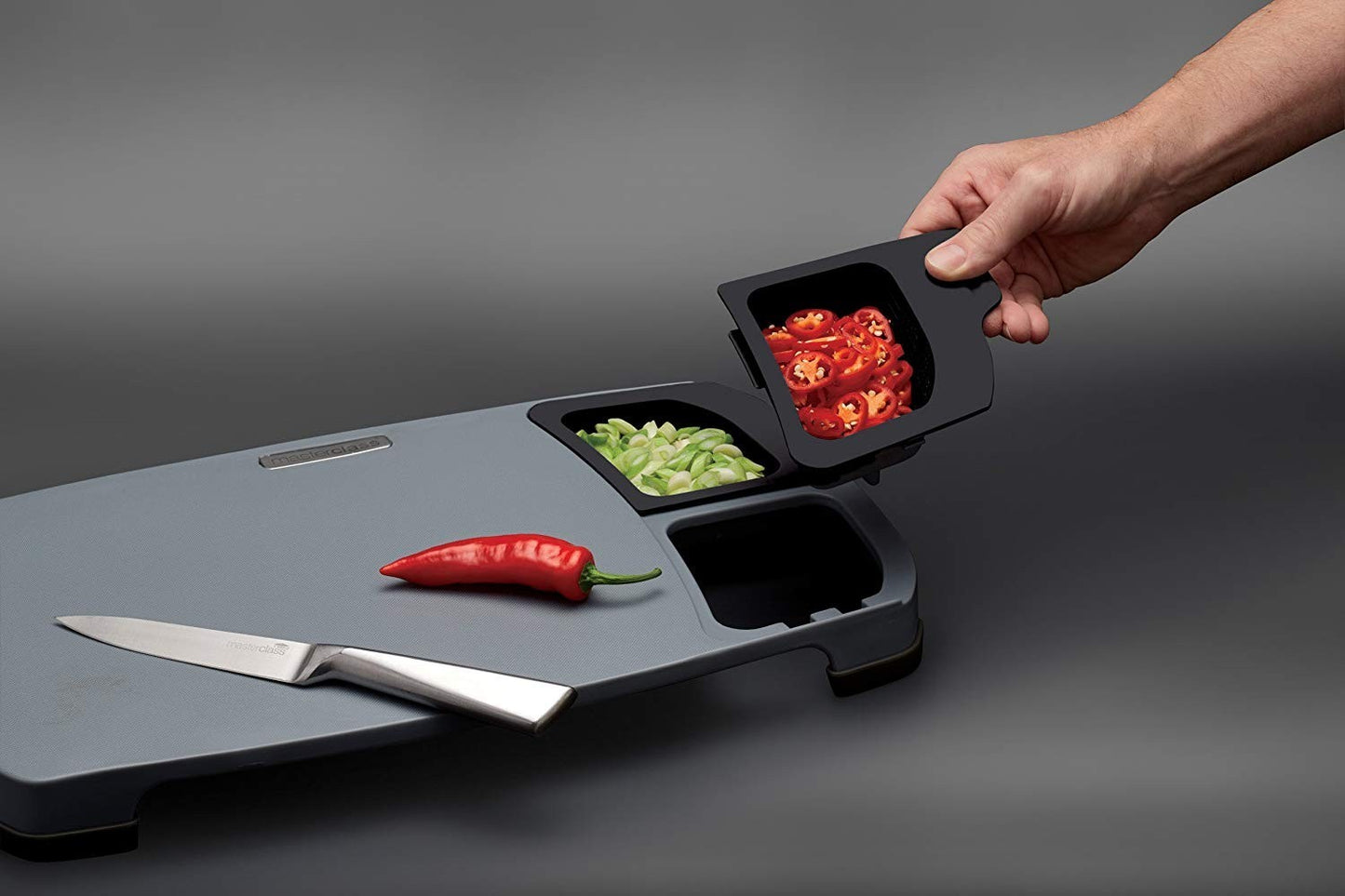KitchenCraft MasterClass Non-Slip Raised Chopping Station MCPREPBOARD - Home & Beyond