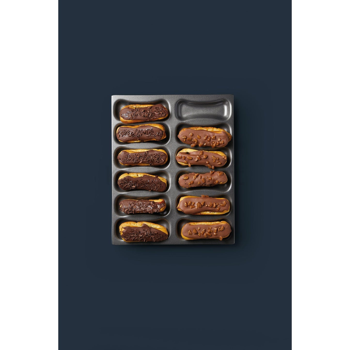 KitchenCraft MasterClass Non-Stick 12 Hole Eclair Baking Pan KCMCHB81 - Home & Beyond