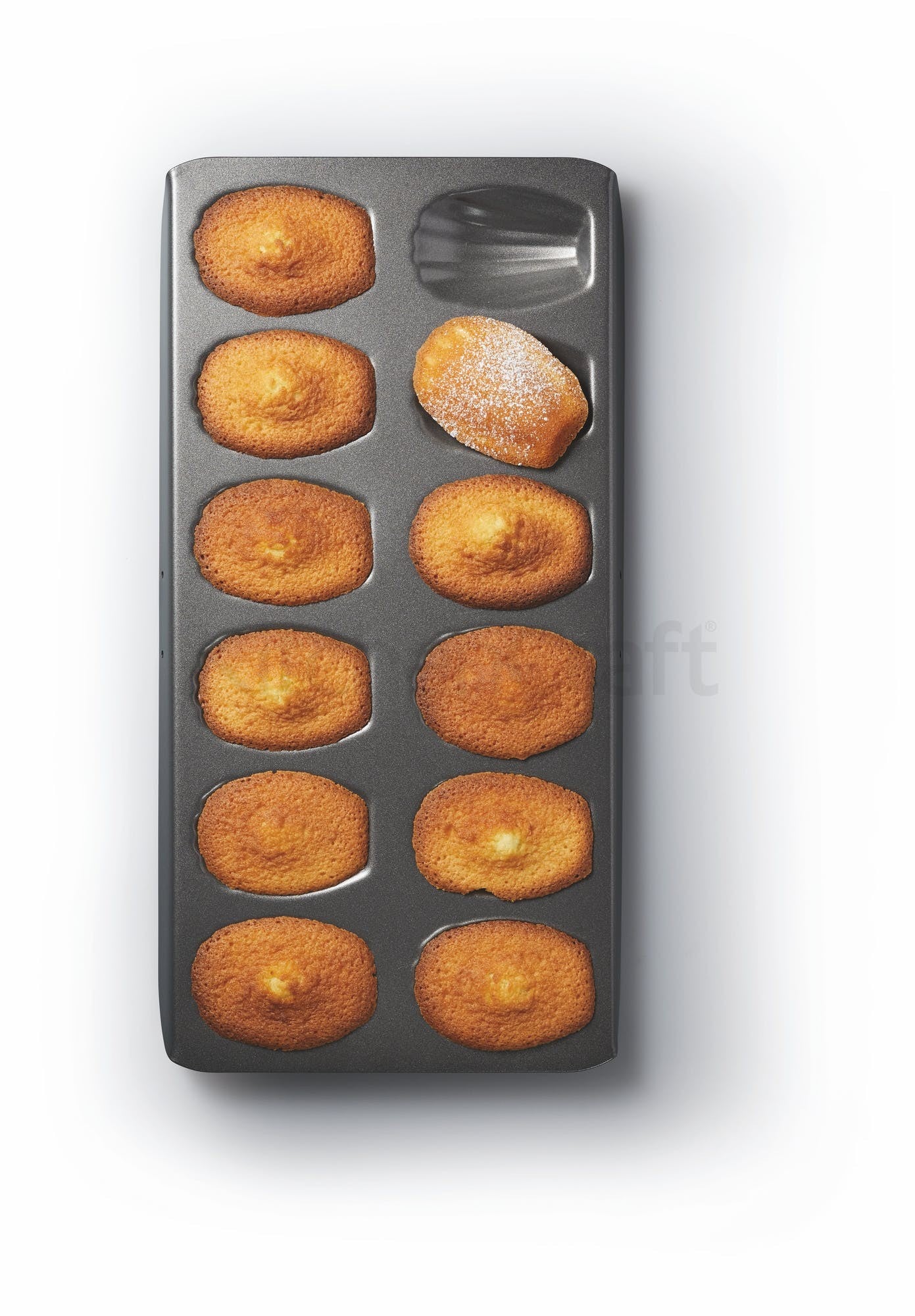KitchenCraft MasterClass Non-Stick 12 Hole Madeleine Pan KCMCHB66