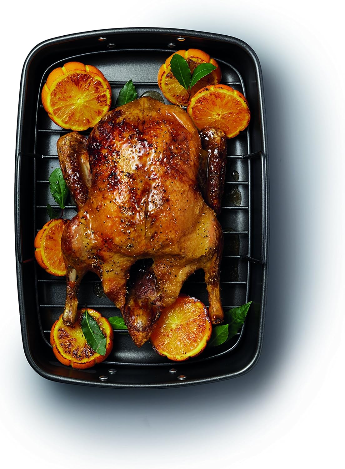 KitchenCraft MasterClass Non-Stick Roasting Pan with Rack - Home & Beyond